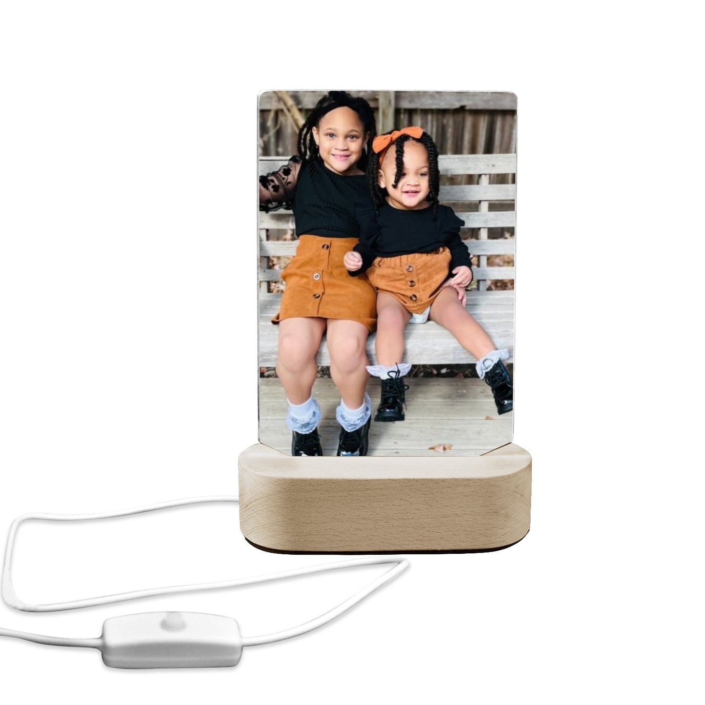 Acrylic Photo Print With Lighted Stand