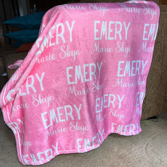 Custom Name Blanket